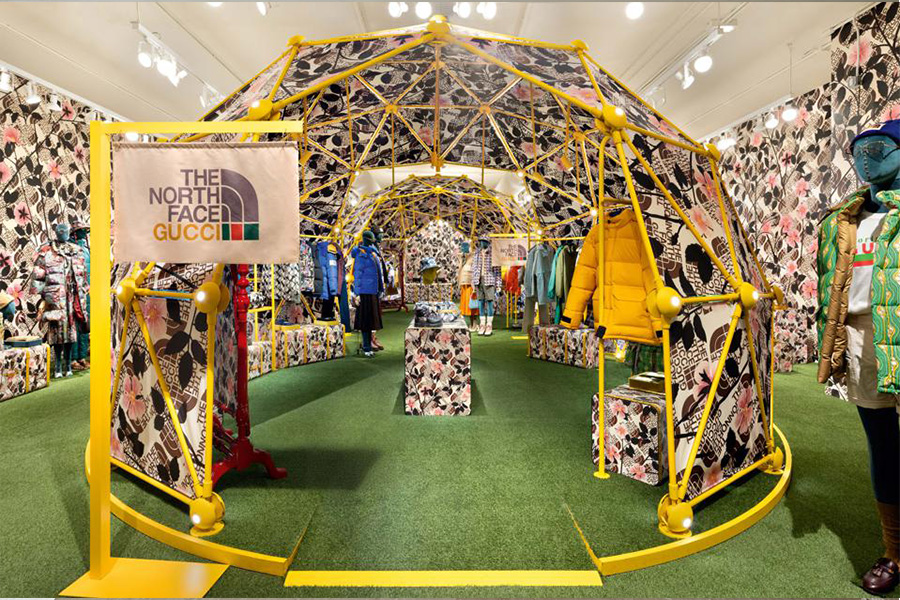 north face pop up store